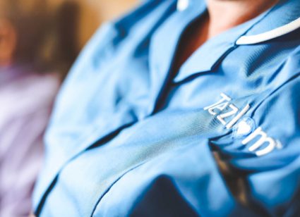 Tezlom registered nurse in branded uniform
